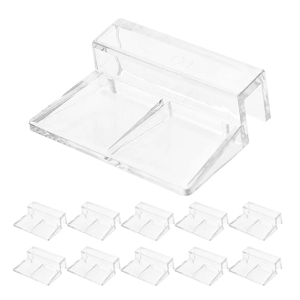 

12 Pcs Fish Tank Cover Bracket Support Aquarium Tool Holder Other Supplies Glass Acrylic