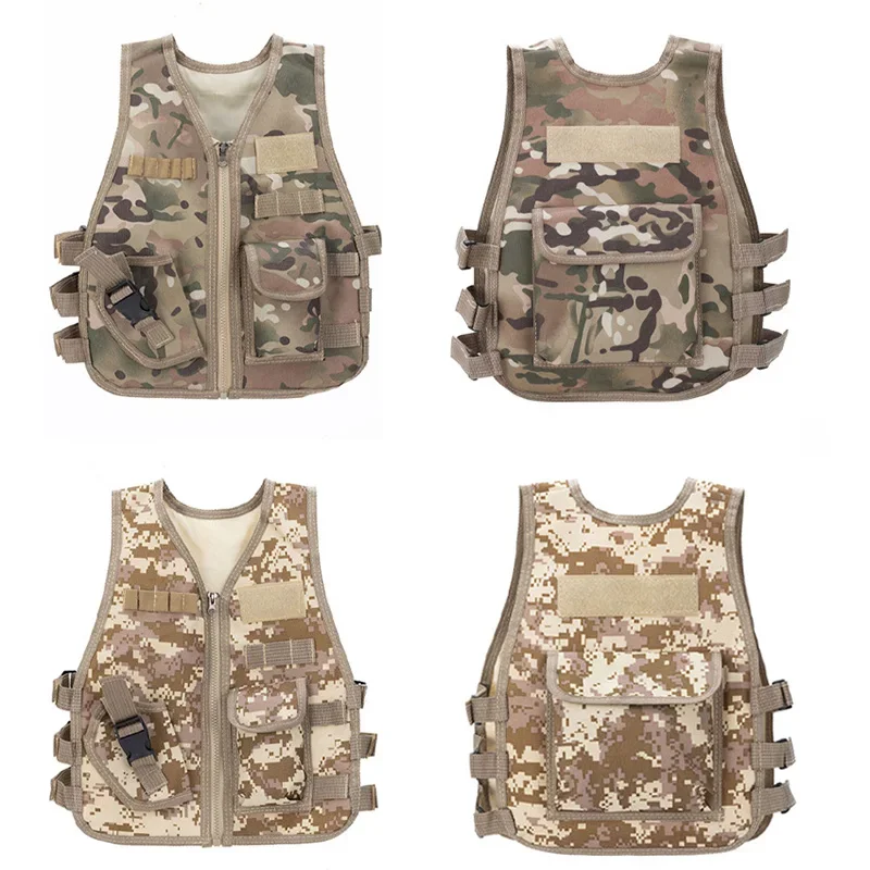 Children Adult Tactical Vest Hunting Airsoft  CS Game Jacket Camouflage Military Training Combat Vests Cosplay Sniper Waistcoat image 6