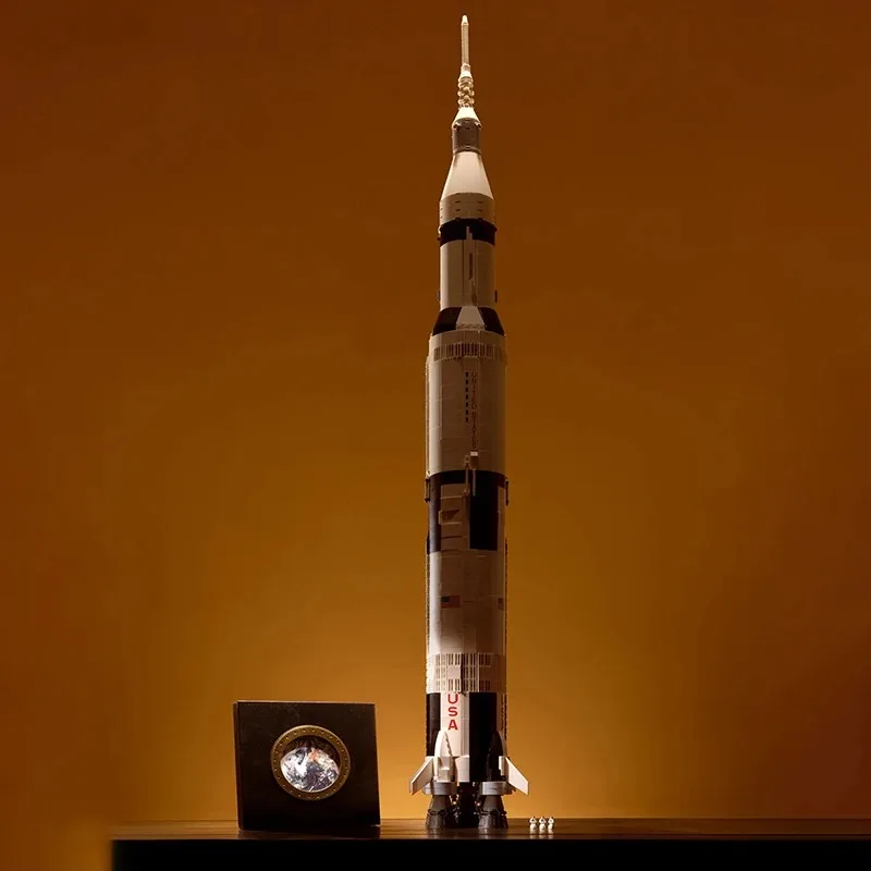 1969-teiliges Raketenmodell-Baustein-Set, Spielzeug zur Heimdekoration, Geburtstags- und Weihnachtsgeschenk für Kinder und Erwachsene, kompatibel mit 92176 21309 – Detail 3