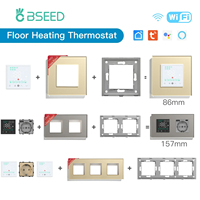 BSEED LED Screen WIFI Electric Floor Heating Water Boiler Module Room Thermostat Alexa Temperature Controller Backlight Tuya App