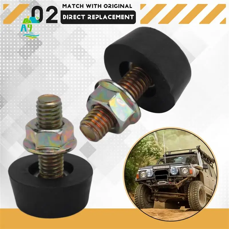 

A09E-1 Pair Engine Bonnets Bonnet Adjuster Bump Stop Fit For Nissan Patrol GQ For Ford Maverick BSANS1GP-1 62840-H8500 Hood Pins