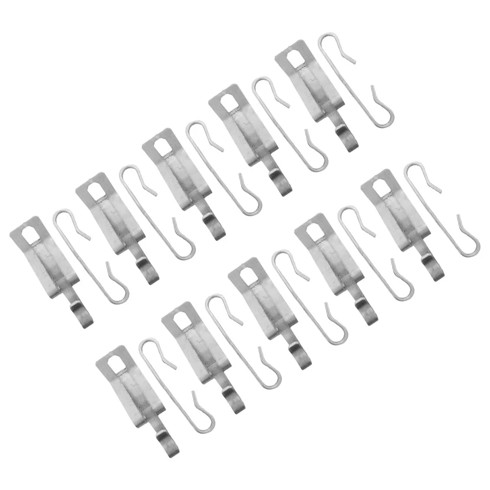 

20 Pcs Aluminum Heat Clips Gutter Snow Melting Heating Cable Fixing Hook Outdoor Insulation Roof