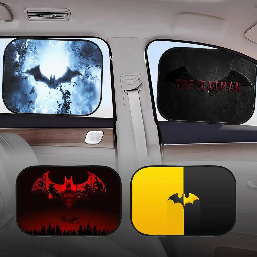 

Солнцезащитные козырьки на боковое окно с логотипом B-Batman, автомобильная пленка, солнцезащитные козырьки на боковое окно, лобовое стекло, солнцезащитный козырек для детей