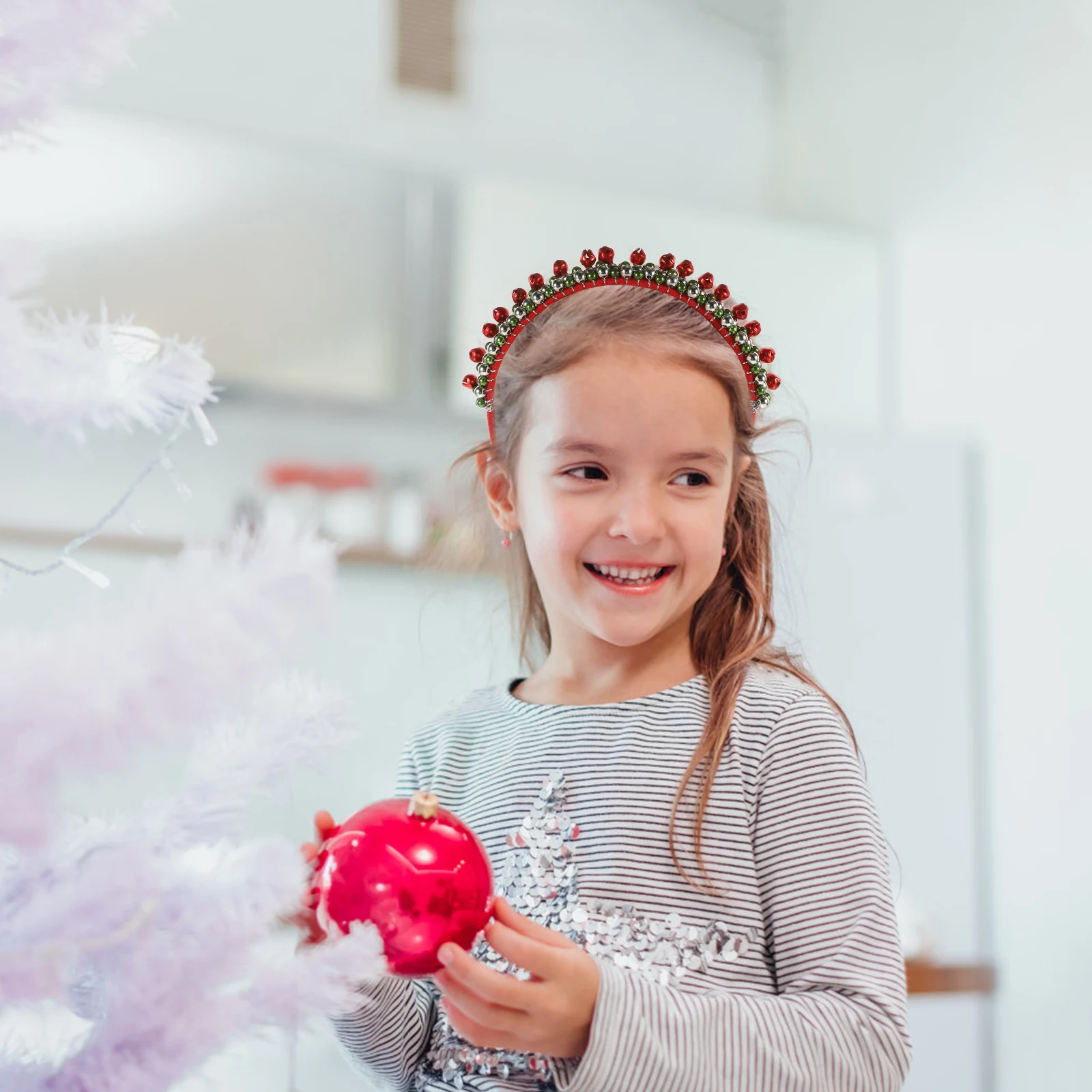 

Christmas Bell Headband for Adults Stylish Holiday Headband Wide Band Comfortable Fit Perfect for Party Events