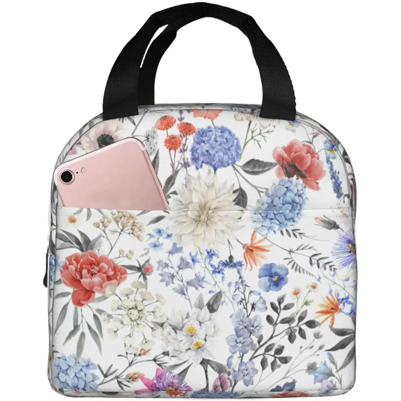 

Сумка для обеда для женщин и мужчин, изолированная коробка для завтрака для взрослых, прочная многоразовая сумка для обеда, герметичный ланчбокс, маленький и портативный