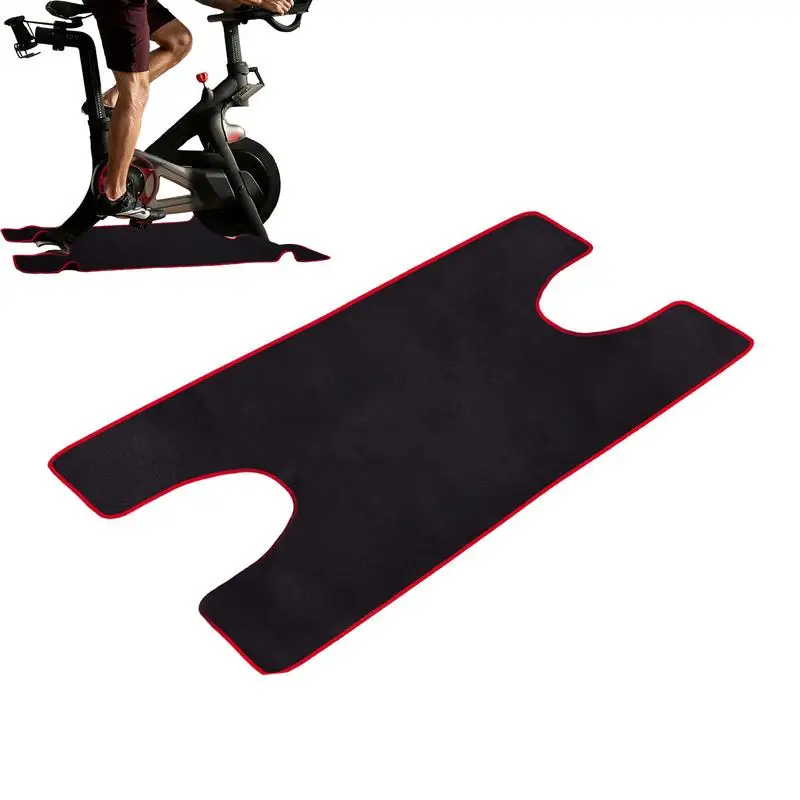 

Mat Under Bike Water Absorbent Indoor Bike Carpet Rowing Machine Mat Fitness Equipment Carpet Comfortable Indoor Cycling Pad For