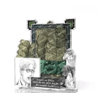 アニメの置物とアクリルのキャラクタースタンド,smith,eren Yager,jean,kirstein,Mikasa ackerman,ドールゲーム,コスプレモデル,ギフト玩具