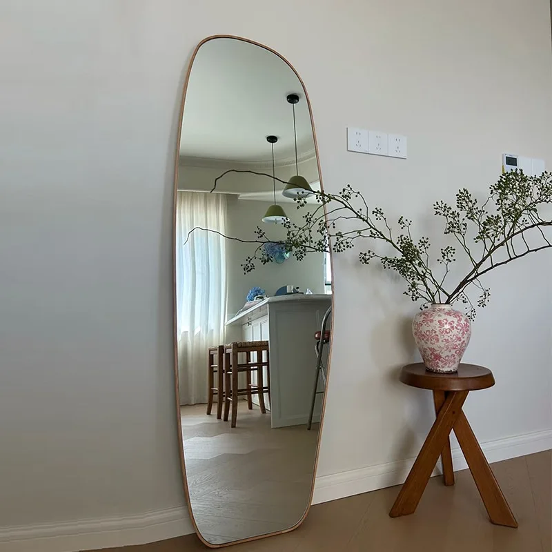 

household simple vertical floor mirror clothing store thin fitting mirror bedroom cloakroom full-length mirror