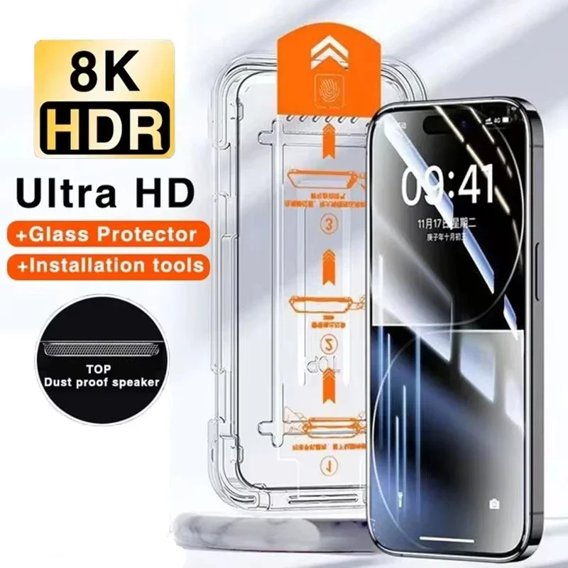 

5PCS for Vivo X80 X90 X100s X200 Pro X100 Ultra HD Definition Screen Protector Tempered Glass Dust Free Installation Kit Film