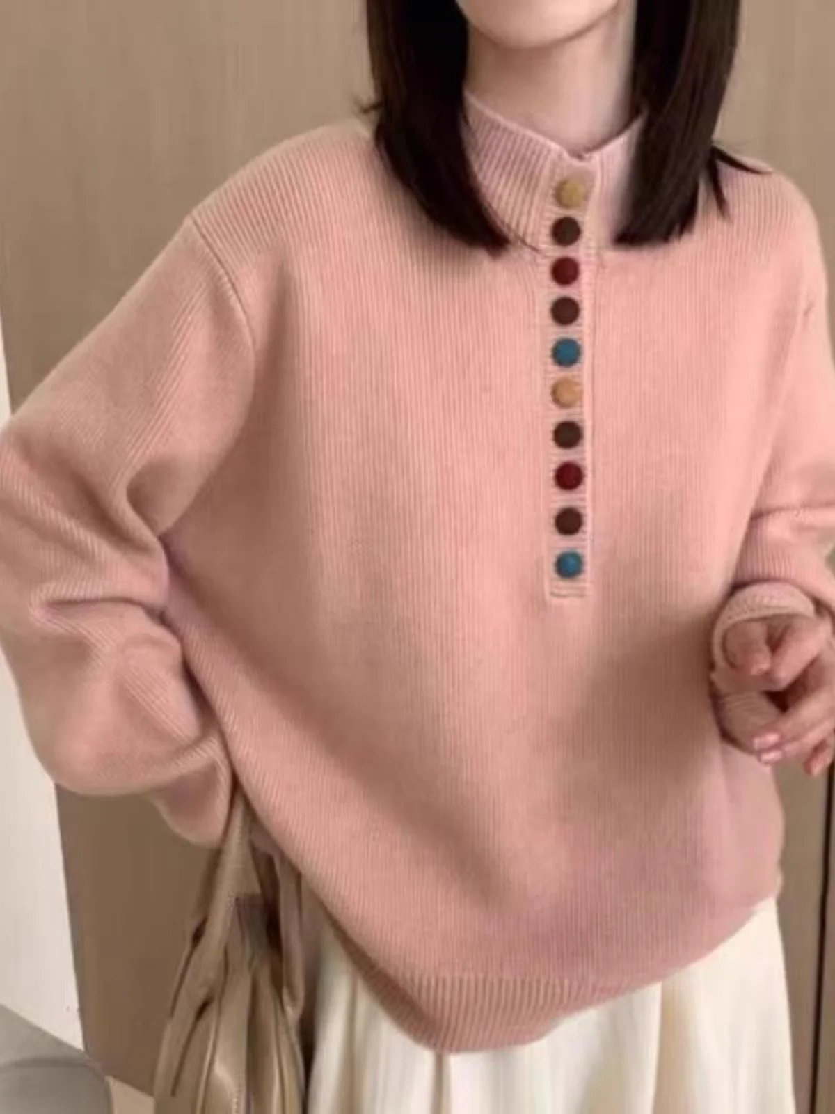 

Свитера Джемперы Пуловеры Женские вязаные крючком твидовые драпированные капоты со средним рукавом Ресторан Ужин Дата Ночь Романтика Элегантный BF