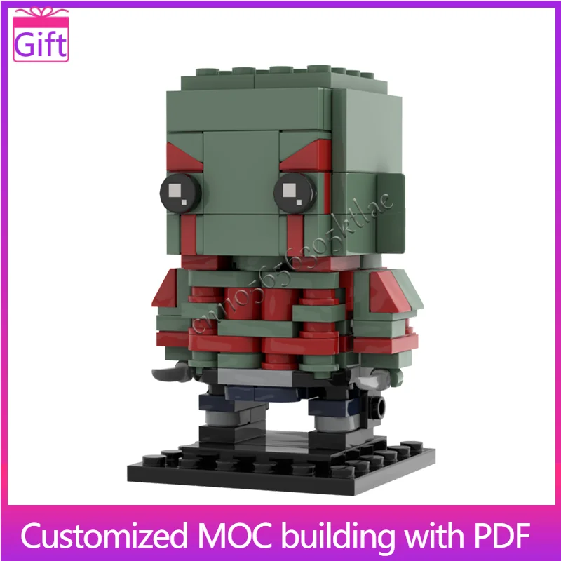 

Лидер продаж, 204 шт., MOC, персонажи известного героя, воин, модульные индивидуальные строительные блоки, модель, детская сборка, дисплей, игрушки, праздничные подарки