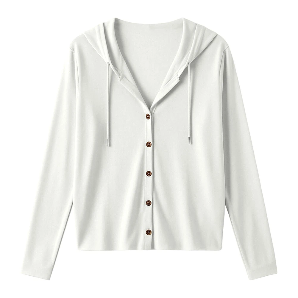 solid-color-hooded-cardigan-for-women-with-long-sleeves-button-front-and-regular-length-suitable-for-four-seasons