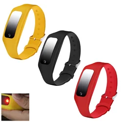 1PC Automatic Static Removal Bracelet Human Body Anti Static Wristband Silicone Bracelet With Wireless Intelligent Warning Light