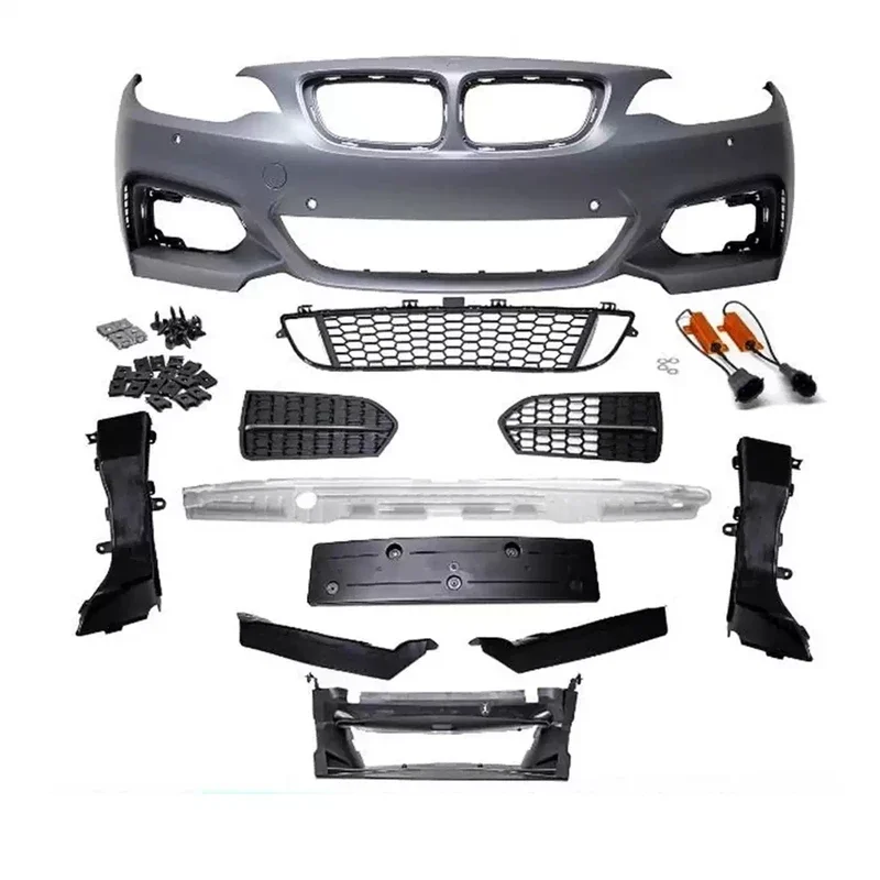 

For BMW 2 series F22 modified M235 240 Front bumper assembly surrounded grill fog lamp cover car accessories accesorios para