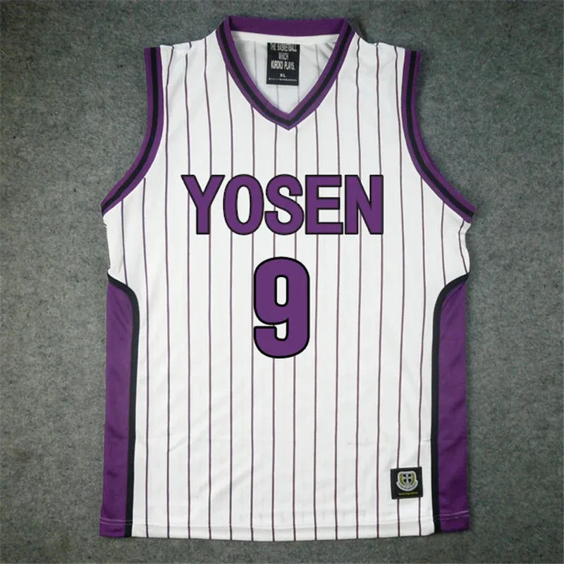 Anime Yosen Basket uniforme escolar Cosplay Murasakibara Atsushi Jersey 9 12 ropa deportiva hombres camiseta pantalones cortos conjunto de disfraz