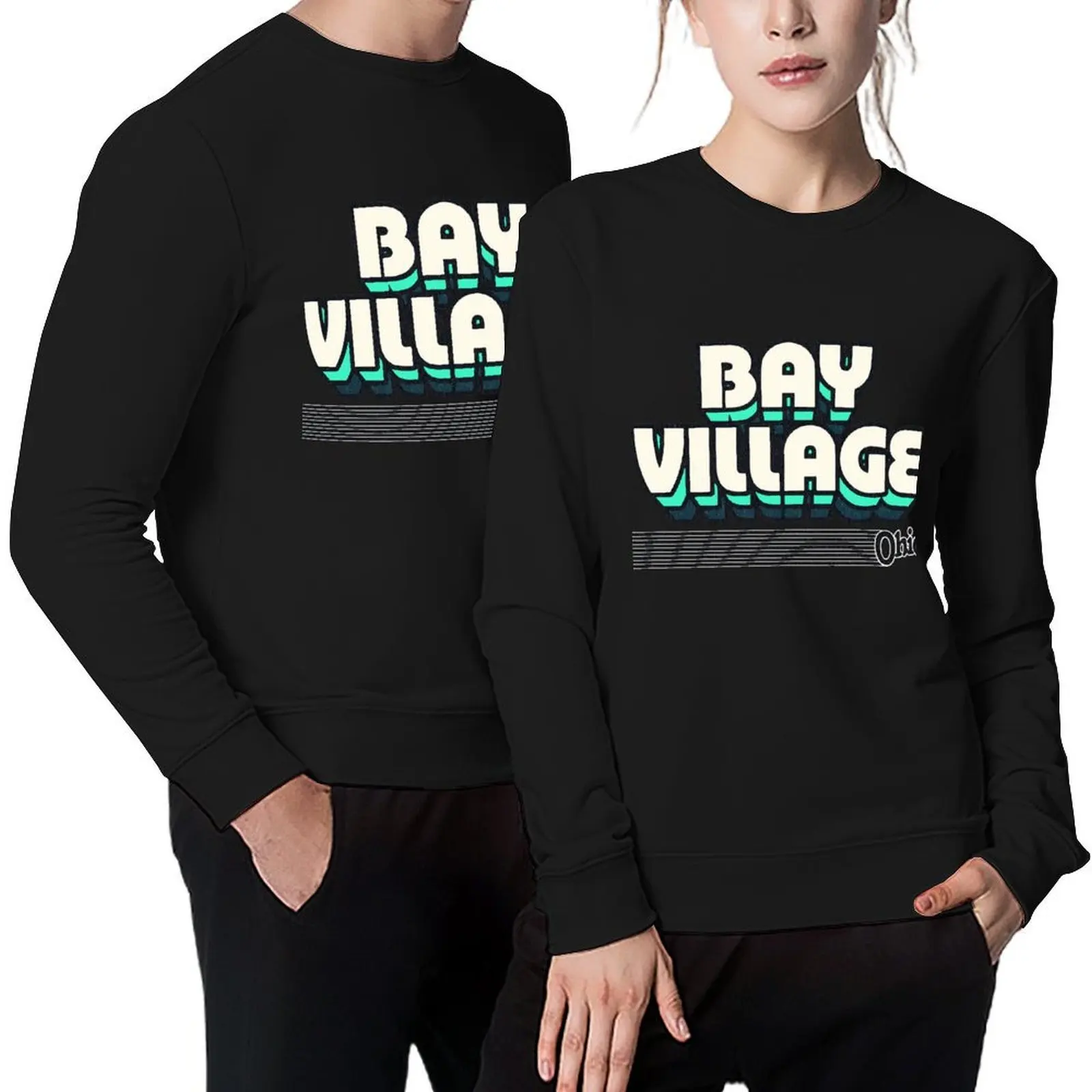 

Bay Village, Ohio | Retro Stripes Pullover tracksuits men wear winter clothes sweatshirt men
