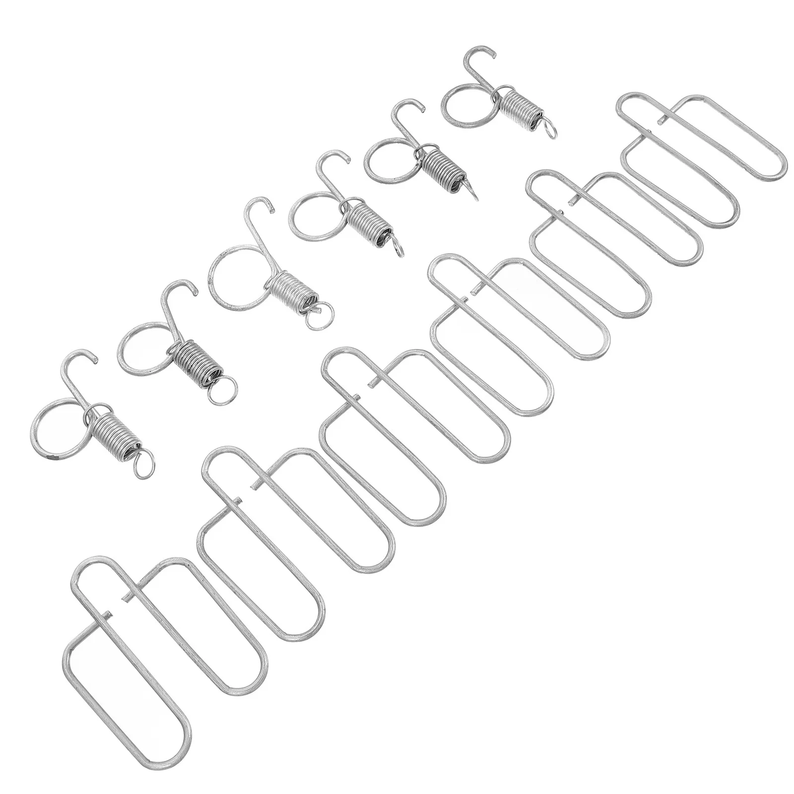 

6Sets Hook for Rabbit Cage Door Locking Sturdy Rust-Resistant Pet Cage Fastener for Chicken Pigeon Quail Hamster