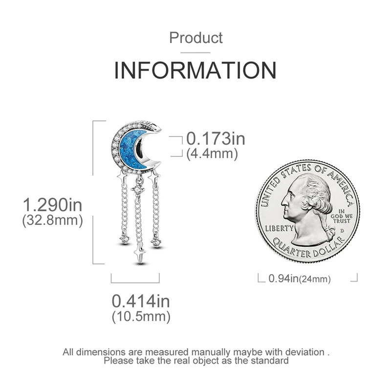New 2024 925 Sterling Silver Colorful Moon Star Charms Beads 925 Original Bracelets Exquisite DIY Jewelry Women Party Gifts image 5
