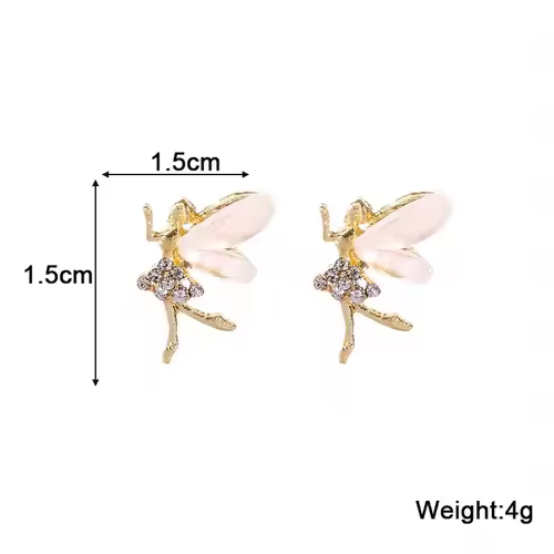 Pure White Women's Dangle Earrings Blooming Flower Acrylic Enamel Butterfly Imitation Pearl Heart Hanging Earrings Elegant brinc - Image 13