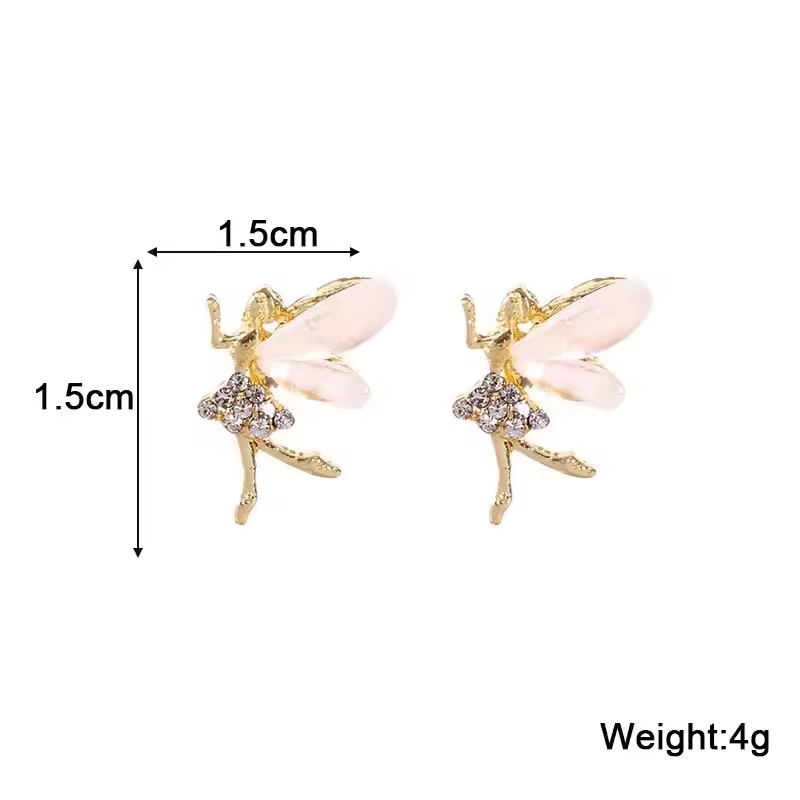 Pure White Women's Dangle Earrings Blooming Flower Acrylic Enamel Butterfly Imitation Pearl Heart Hanging Earrings Elegant brinc - Image 13