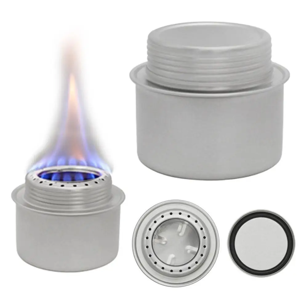 アルミニウム合金のふた付きポータブルストーブ,屋外調理,キャンプ,ハイキング,バックパッキング