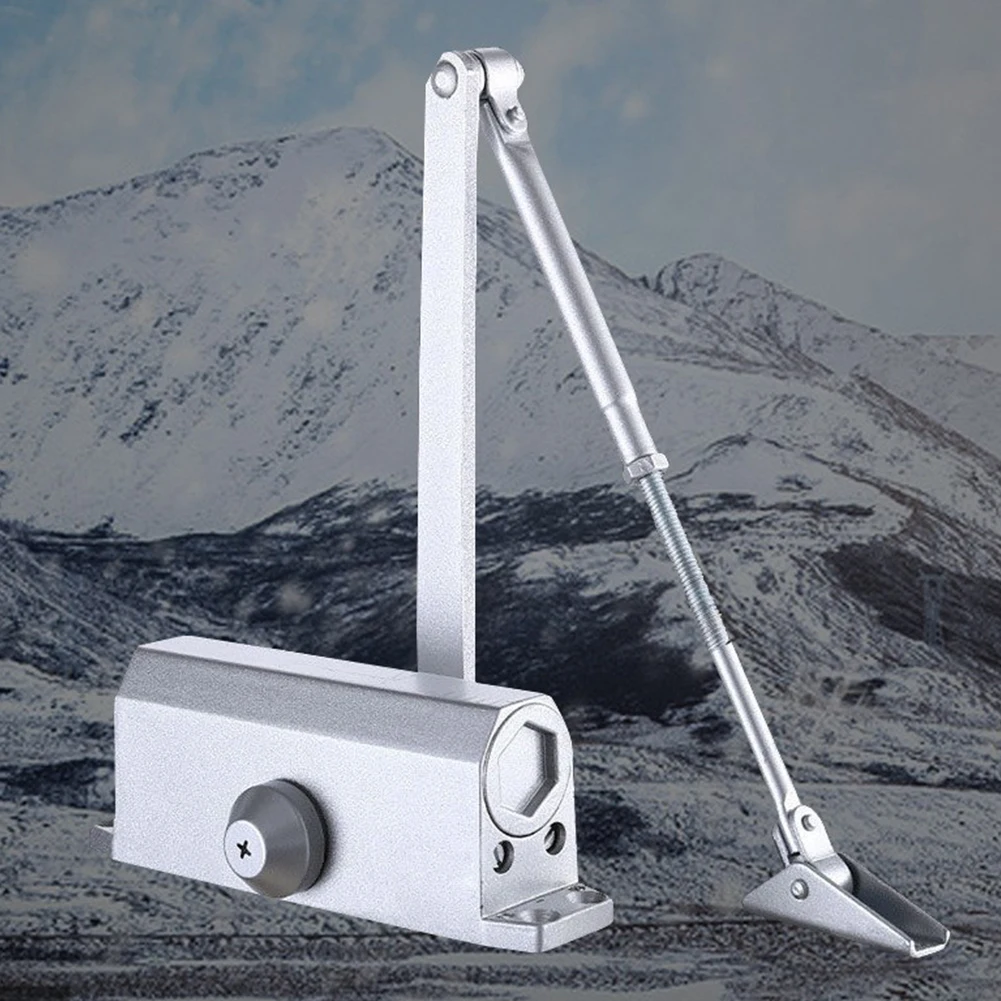 Automatic Gate Closer Metal Spring Buffer Door Closer Versatile Mute Closing Door Tool for Residential Commercial Use