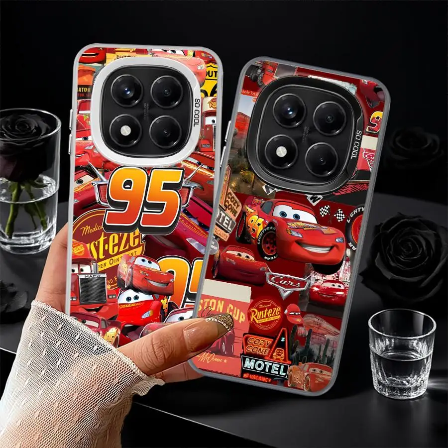 Casing untuk Xiaomi Redmi Note 10 11 Pro 12 13 14 Pro Plus 10s 11s Sampul Lembut Disney Lightning McQueen Lucu