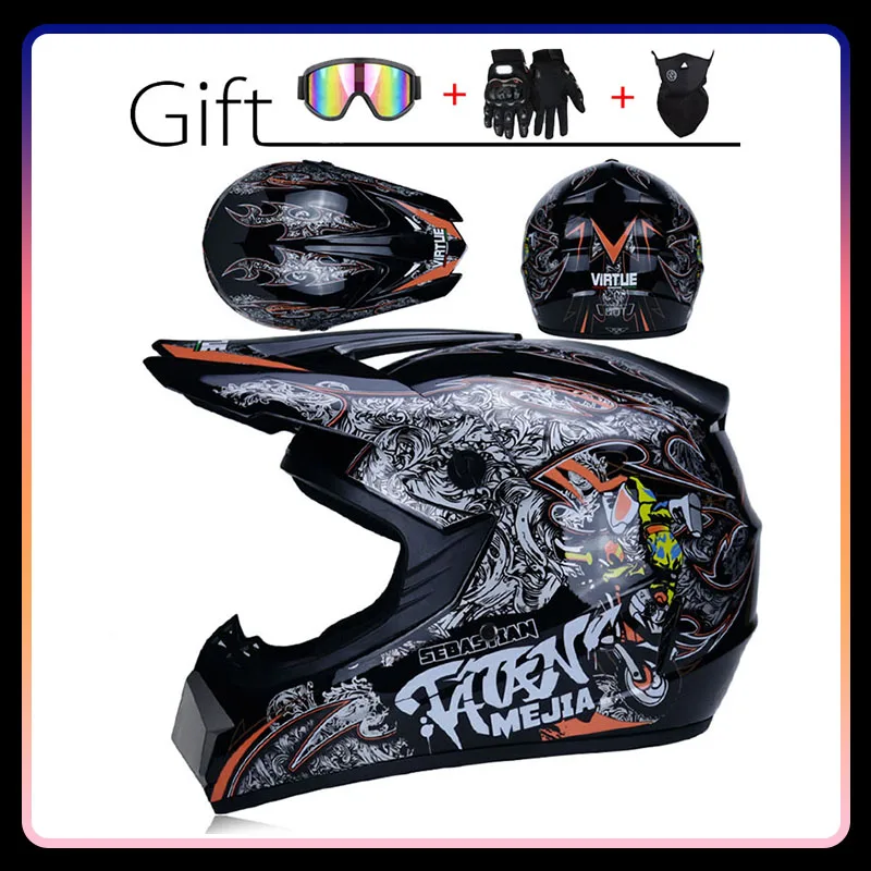 

DOT Approved Off Road Helmet Motocross Helmets Full Face Motorcycle ATV Dirt Bike Helm Sport Men Moto Dirtbike Off-road Racing