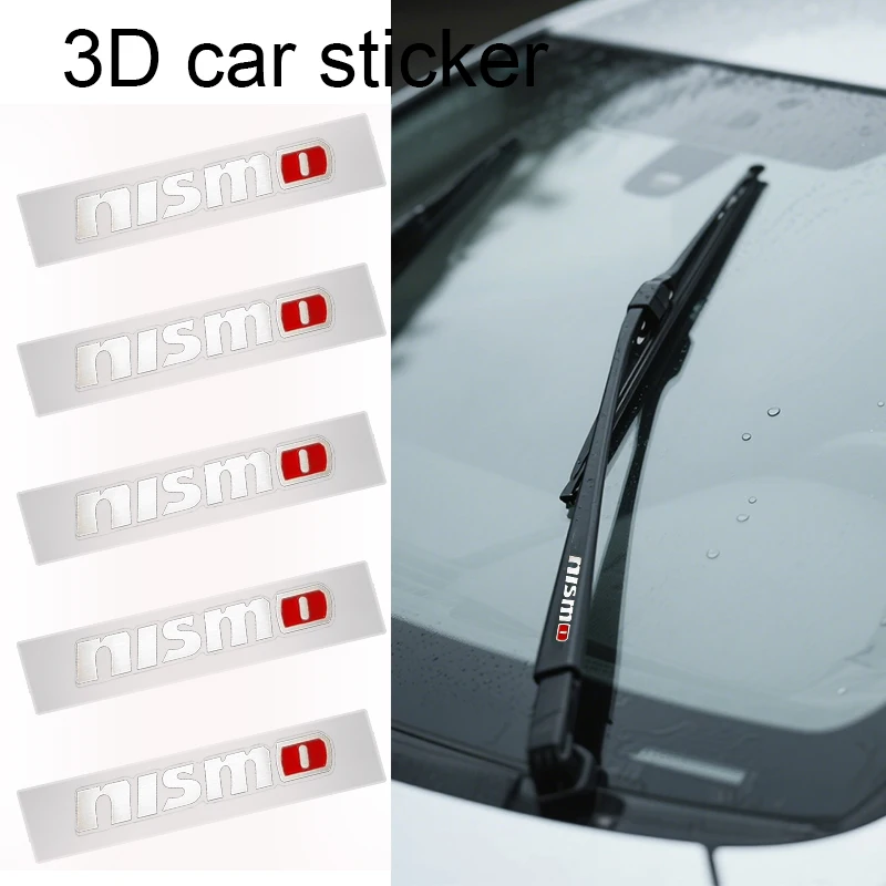 Car logo Interior Sticker Central control Decals Emblem Badge for Nismo Nissan Juke Tiida Teana GTR 350Z 370Z 240SX Fairlady