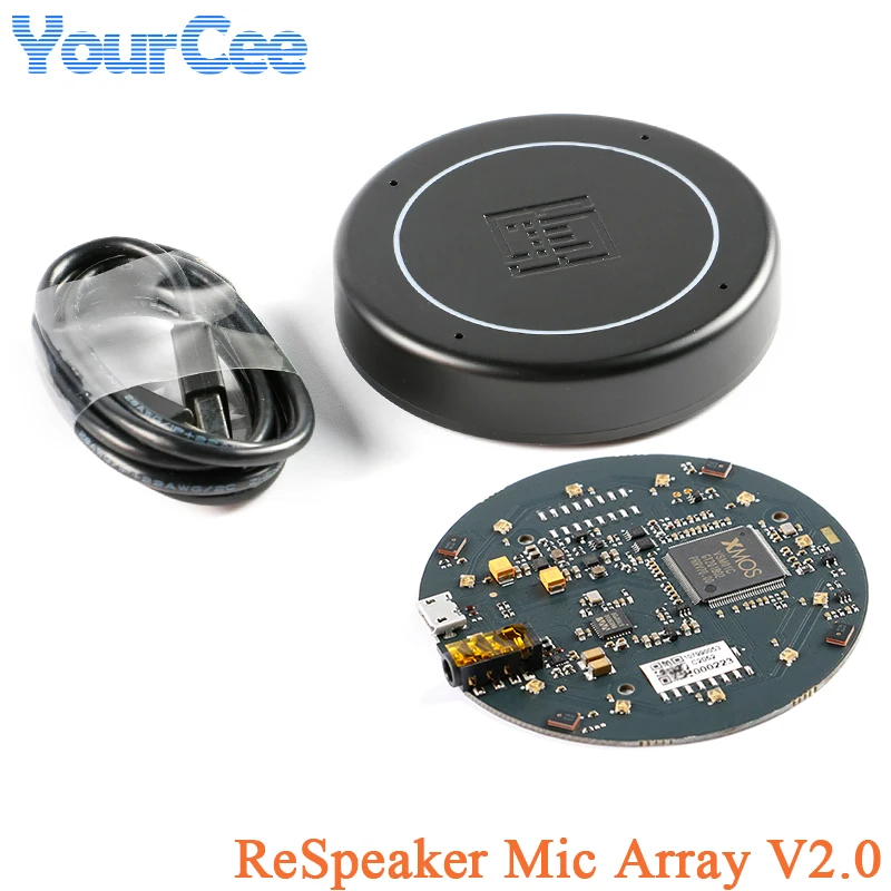 

Seeed ReSpeaker Mic Array V2.0 Far-field Microphone Array Intelligent Speech Recognition Development Board Acoustics