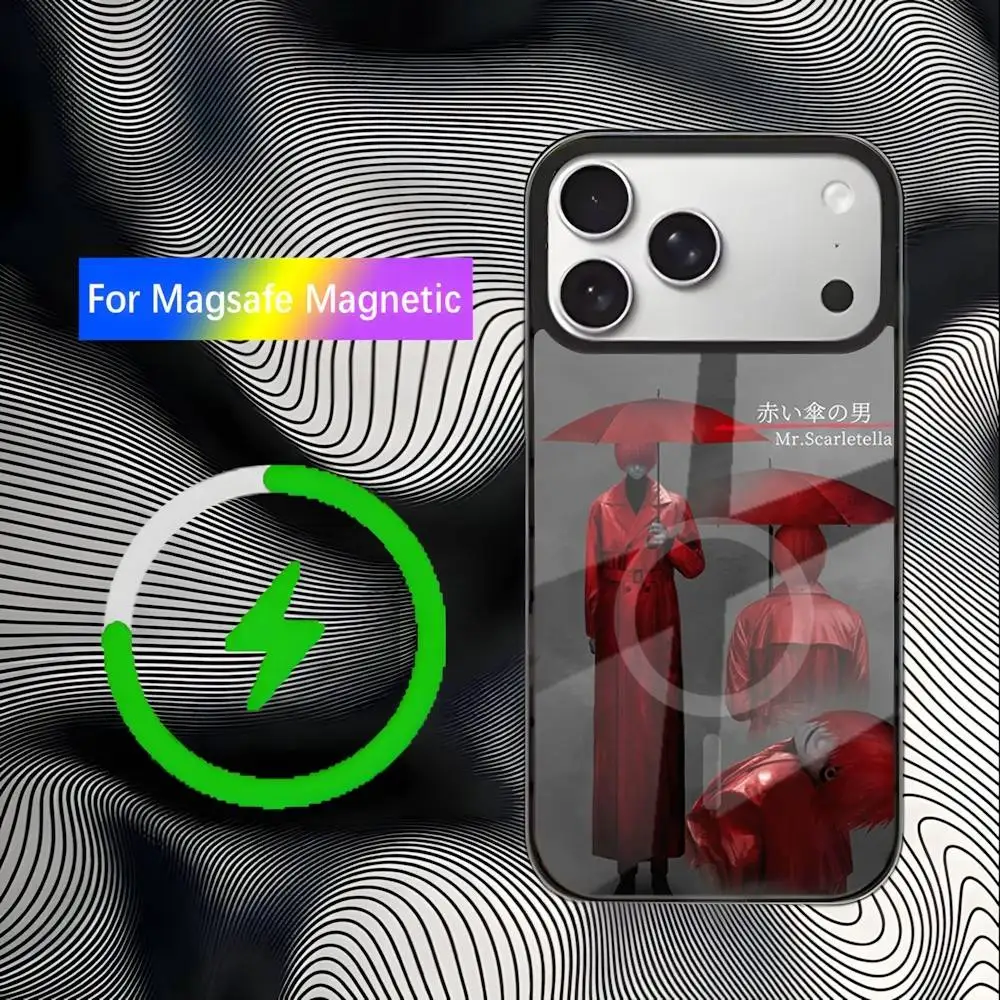 Funda de teléfono Homicipher Scarletella para iPhone 17,16,15,14,13,12,11,Pro,Max,Plus,Mini,SE4,E carga inalámbrica Magsafe magnética