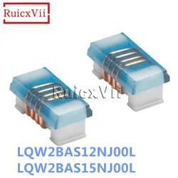 20pcs LQW2BAS12NJ00L LQW2BAS15NJ00L SMD Wirewound RF Inductor 0805 12nH 15nH 5% 2012 High frequency Inductance