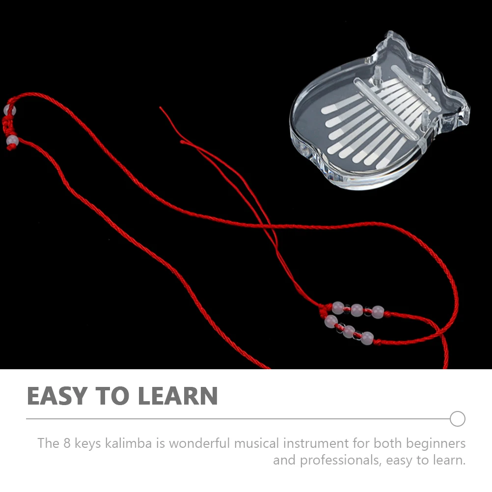 

Transparent Acrylic 8 Keys Kalimba Xa63 Portable Mini Finger Piano for Beginner Kids Adults Musical Instrument Thumb Piano Small