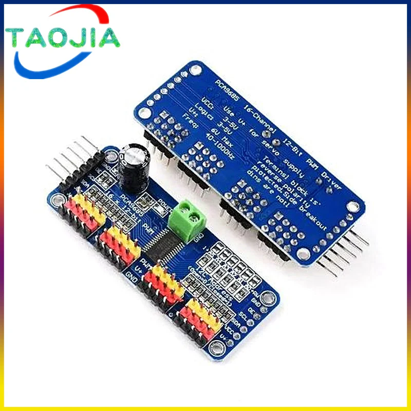 1PCS PCA9685PW 16 Channel 12-Bit PWM Servo Shield Driver I2C Interface PCA9685 Module For Raspberry Pi