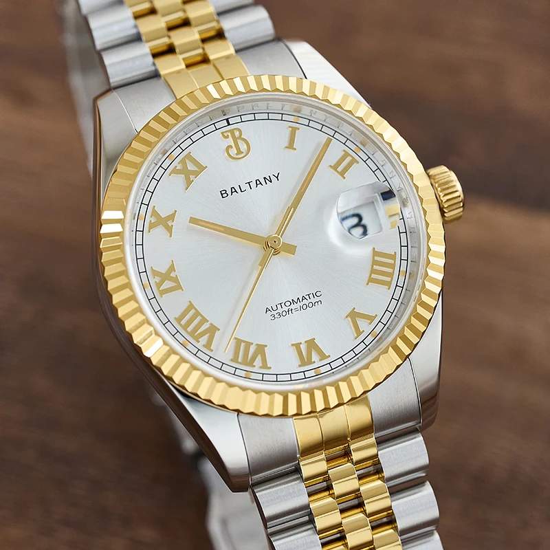 Baltany 2025, neue Männer Automatische Mechanische Uhr NH35 DJ Hommage Kleid Wasserdicht Armband Lünette Luxus Sport Reloj Hombre