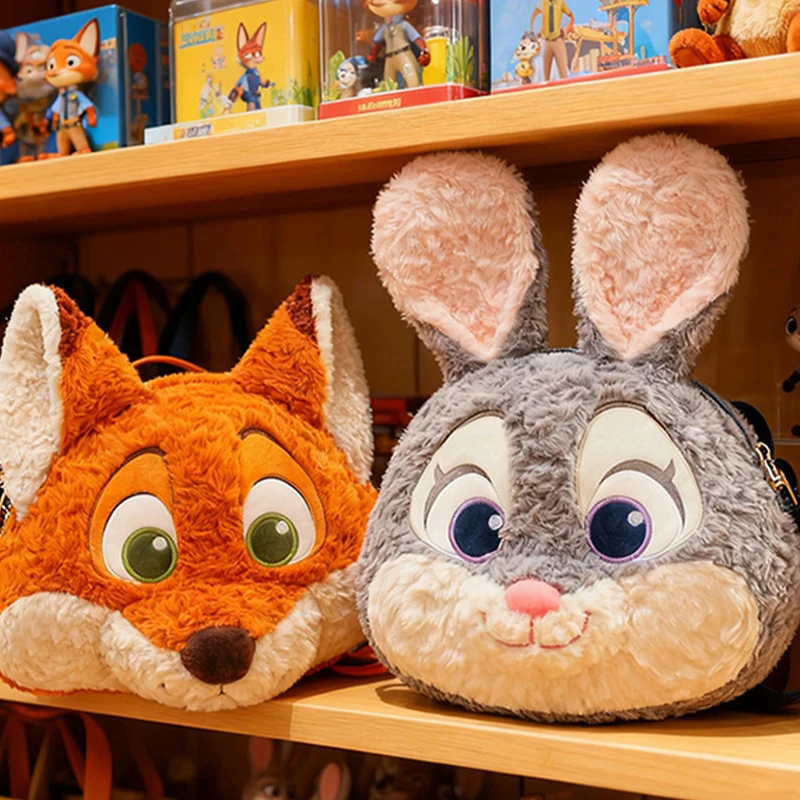 

Плюшевый рюкзак Zootopia Disney с Джуди Хоппс, мультяшный рюкзак с Ником Уайлдом, большой вместительный модный повседневный рюкзак для мальчиков и девочек, сумка на день рождения