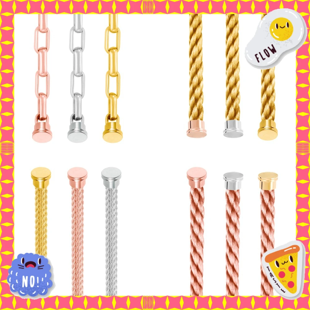 

Gryan 2025 New 925 Silver Stainless steel Nylon Rope Suitable Large Bracelet Female Wear Party Gifts Couple Luxurious Jewelry