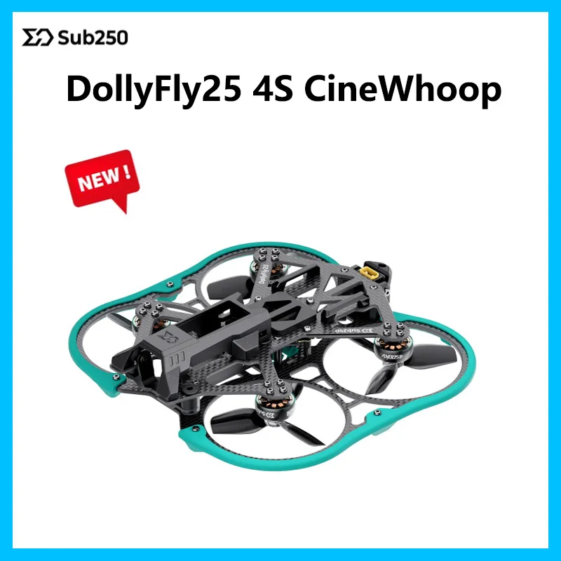 

Sub250 DollyFly25 Without O3 Air Unit 2.5 inch 4S CineWhoop Redfox A3 35A Brushless Motors FPV Racing Drone