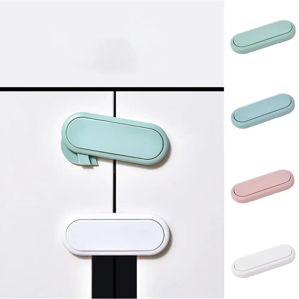 Children Security Protector Baby Safety Locks Protection Equipment Plastic Slot Locks Straps Solid Color Multipurpose