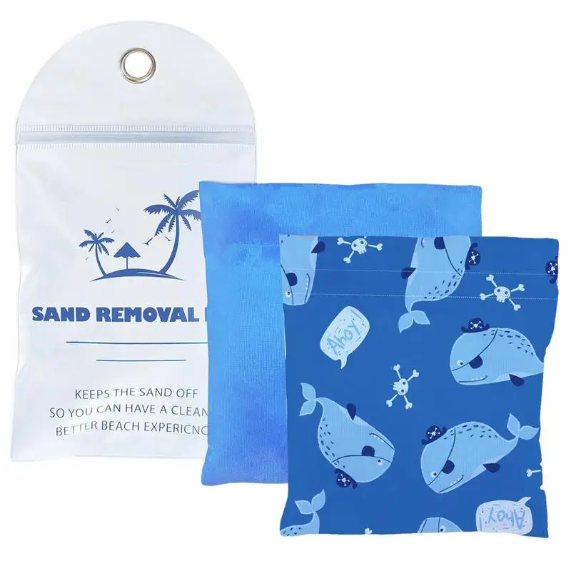 

Sand Remover Bag Skin-Friendly Sand Removal Bag Powder Pouch Sand Remover Skin-Friendly Reusable Beach Accessories