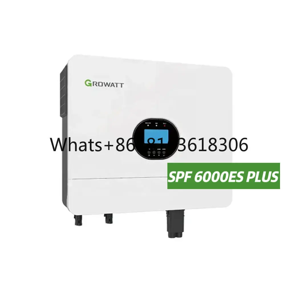 Growatt spf6000es plus off grid solar inverter single phase 6kva 6kw for Off-Grid Solar System