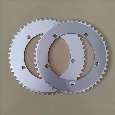 Fixed Gear 144BCD Chainring Silver Track Bike Chainwheel Bicycle Chain Ring Fixie Single Speed 46T 48T 50T 52T 53T 1/8"