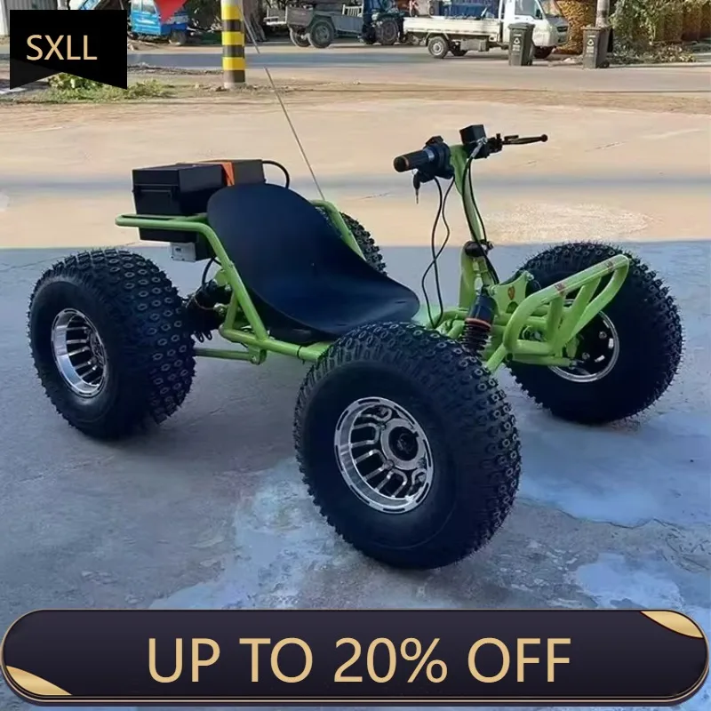 

SXLL Advanced Lithium Battery Electric Kart 1000W 48V 20A Suitable for Backyard Track Racing and Outdoor Adventure Fast Eco-Frie