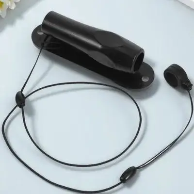 Elastic Coiled Pen Tether with Retractable Holder for Ballpoint Fountain Pens Nylon Silicone Leash Anti Loss Pen Sleeve