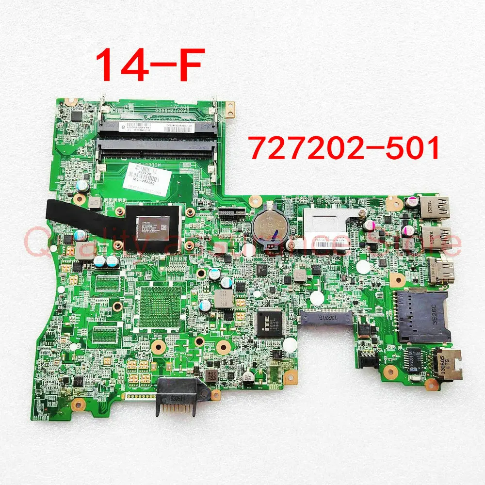 

727202-501 For HP TS 14-F 14 Sleekbook DA0U72MB6D0 Laptop Motherboard DAOU72MB6DO A8-5545MA CPU DDR3 100% Fully Test