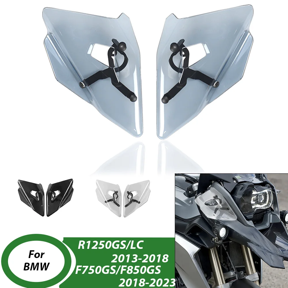 

Motorcycle Side Windscreen WindShield Deflector Protection For BMW R1250GS F750GS F850GS Turn Signal Wings Design Accessories