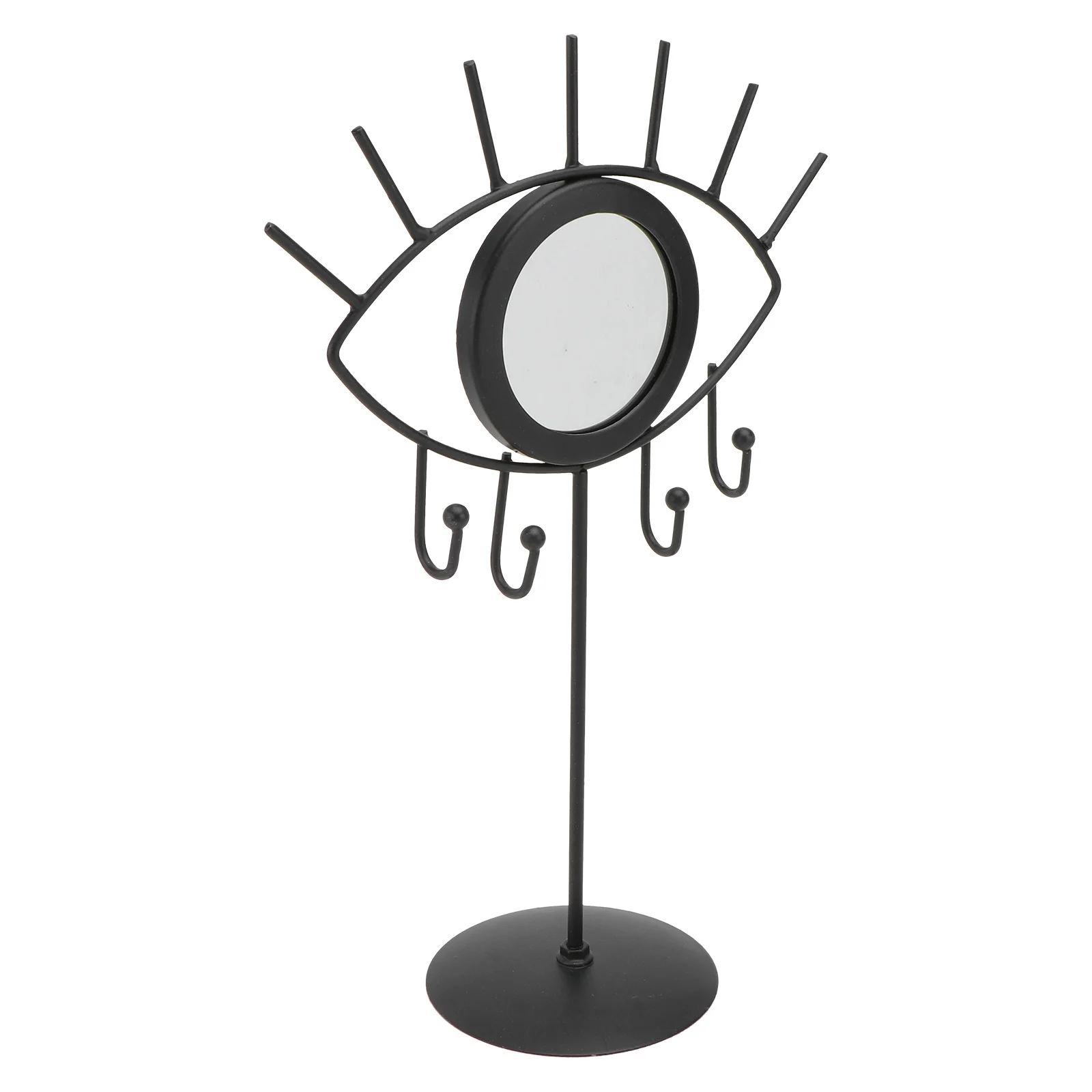 

1Pcs Jewelry Display Rack Iron Art Organizer Black Sturdy Holder for Earrings Bracelets Necklaces Dresser Bedroom