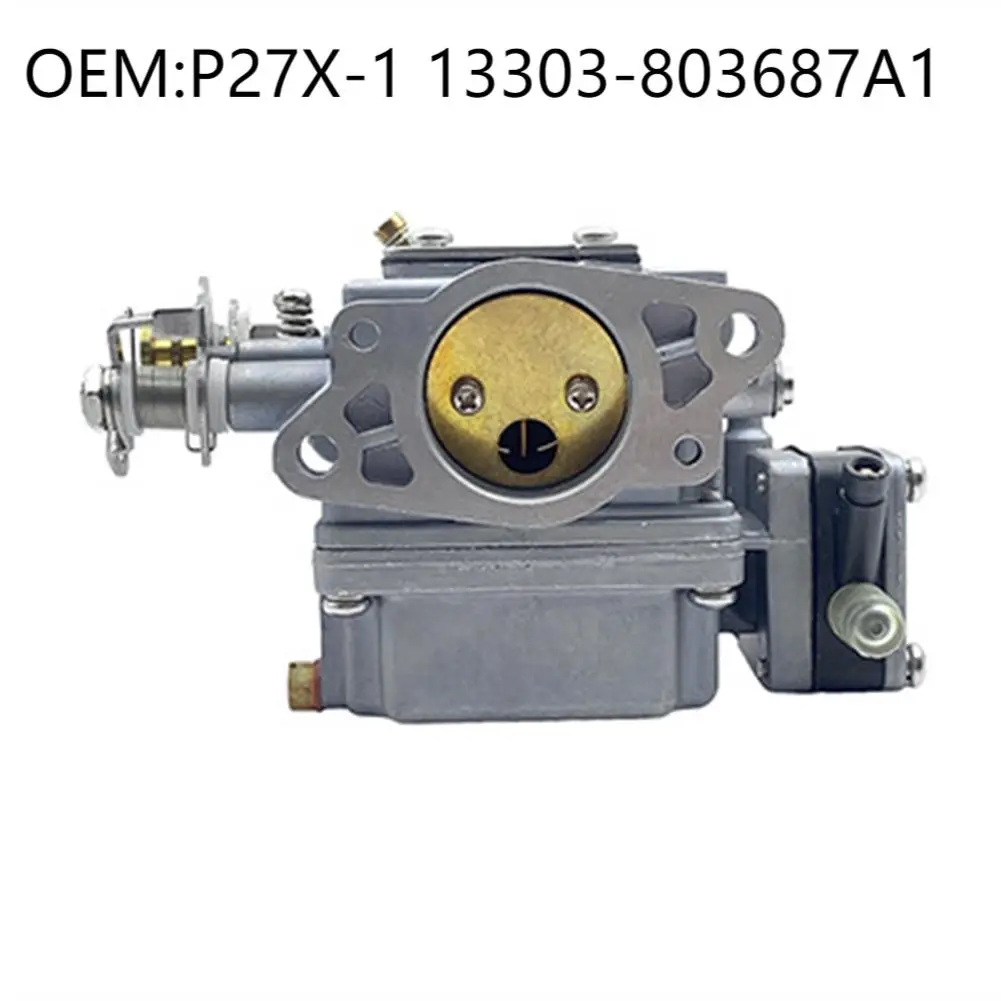 

Two Outboard Engine Carburetor P27X1 13303803687A1 for Mercury For Quicksilver 9 9HP 15HP 18HP Metal Wear Resistant