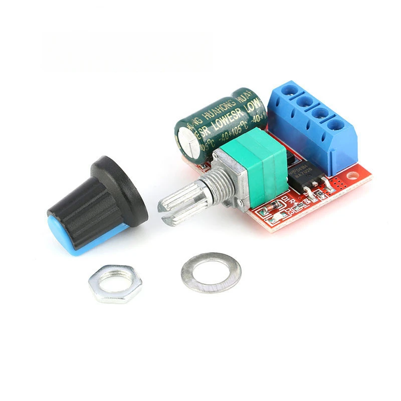 

10pcs 5A 90W PWM 12V DC Motor Speed Controller Module DC-DC 4.5V-35V Low Voltage Adjustable Drive Module