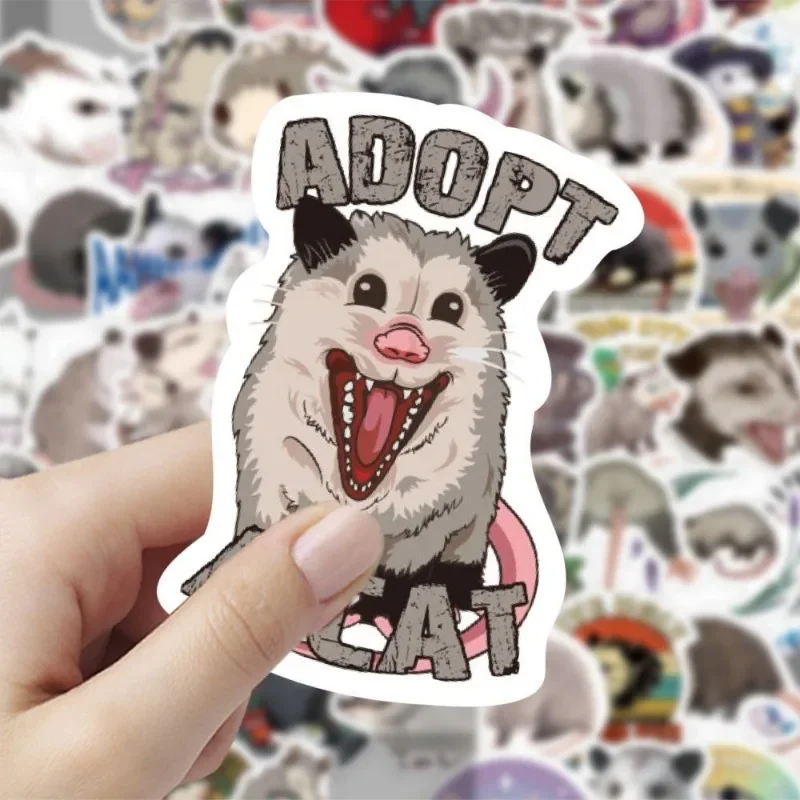 60Pcs/Set Cartoon Animal Opossum Graffiti Stickers DIY Diary Laptop Luggage Skateboard Scrapbook Sticker Decal Classic Toys